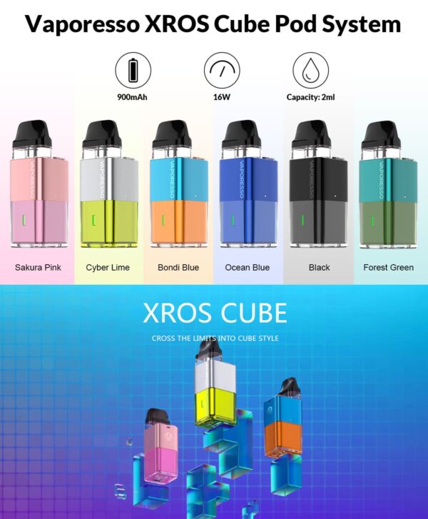 Vaporesso XROS Cube 16W Kit 900mAh (Bondi Blue)