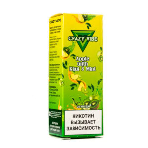 Жидкость Crazy Vibe Salt - Apple with kiwi & mint 30мл (20 Strong) (M)