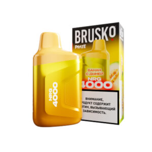 Одноразовая ЭС Brusko NRG 4000 - Банан с дыней (М)