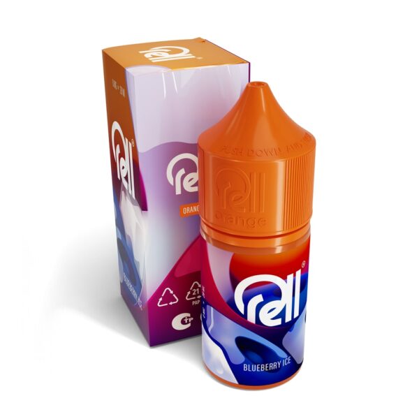 Жидкость RELL ORANGE - Blueberry Ice (0мг+бустер 18мг) (М)