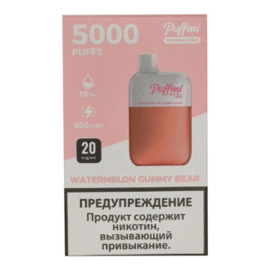 Одноразовая ЭС PuffMi DX5000 MeshBox - Watermelon Gummy Bear (Арбузные мармеладные мишки)