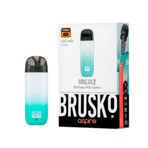 Brusko Minican 2 Pod 400mAh (Бирюзово-белый градиент)