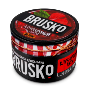 Бестабачная смесь для кальяна Brusko (Клубничный Джем) 50г Medium