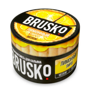 Бестабачная смесь для кальяна Brusko (Лимонный Пирог) 50г Medium