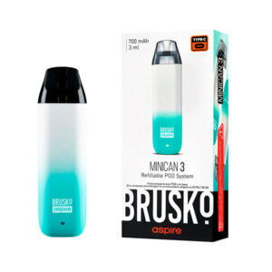 Brusko Minican 3 Pod 700mAh (Бирюзово-белый градиент)