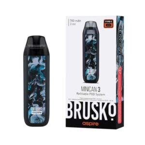 Brusko Minican 3 Pod 700mAh (Черно-бирюзовый Флюид)