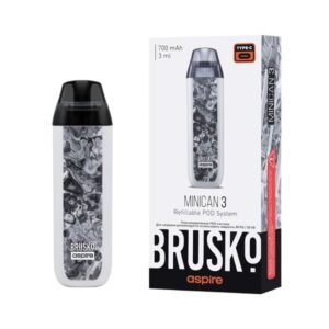 Brusko Minican 3 Pod 700mAh (Серо-белый Флюид)