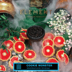 Табак Element Вода - Cookie Monster (Земляничное Печенье) 40г