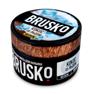 Бестабачная смесь для кальяна Brusko (Кокос Со Льдом) 50г Medium