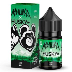 Жидкость Мишка x Husky Salt - Киви Мята 30мл (20 Strong)