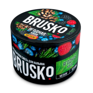 Бестабачная смесь для кальяна Brusko (Ягодная Хвоя) 50г Medium