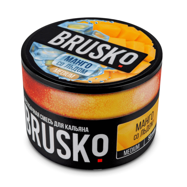 Бестабачная смесь для кальяна Brusko (Манго Со Льдом) 50г Strong