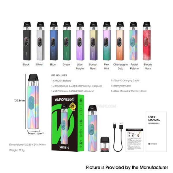 Vaporesso XROS 4 Pod Kit 1000mAh (Sunset Neon)