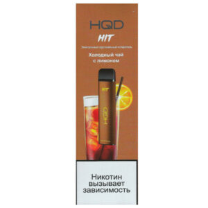 Одноразовая ЭС HQD Hit 1600 - Ice Tea Lemon (Холодный чай с лимоном)