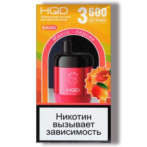 Одноразовая ЭС HQD Bang 3600 - Mango Peach (Манго Персик)