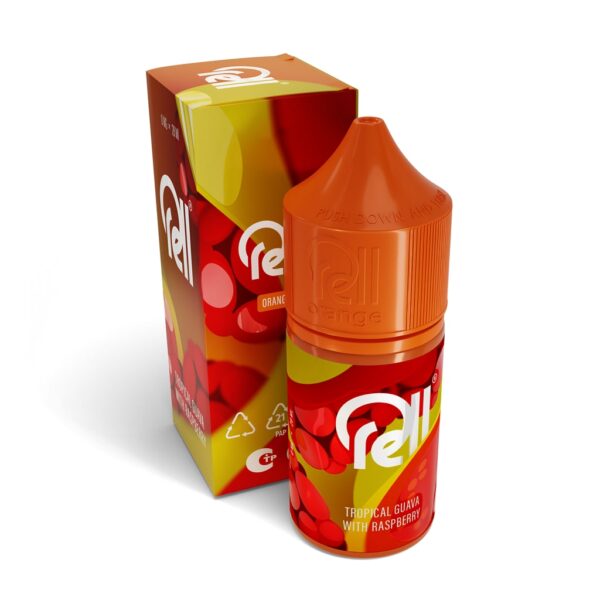 Жидкость RELL ORANGE - Tropical Guava With Raspberry (0мг+бустер 18мг) (М)