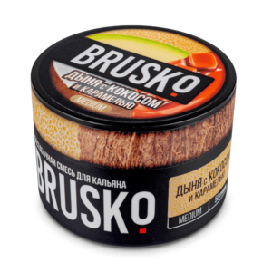 Бестабачная смесь для кальяна Brusko (Дыня С Кокосом И Карамелью) 50г Medium