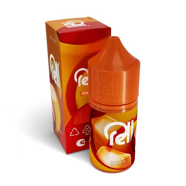 Жидкость RELL ORANGE - Peach Ice (0мг+бустер 18мг) (М)