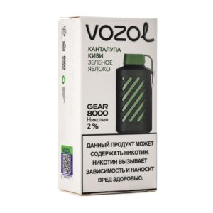 Одноразовая ЭС Vozol Gear 8000 - Канталупа киви зеленое яблоко