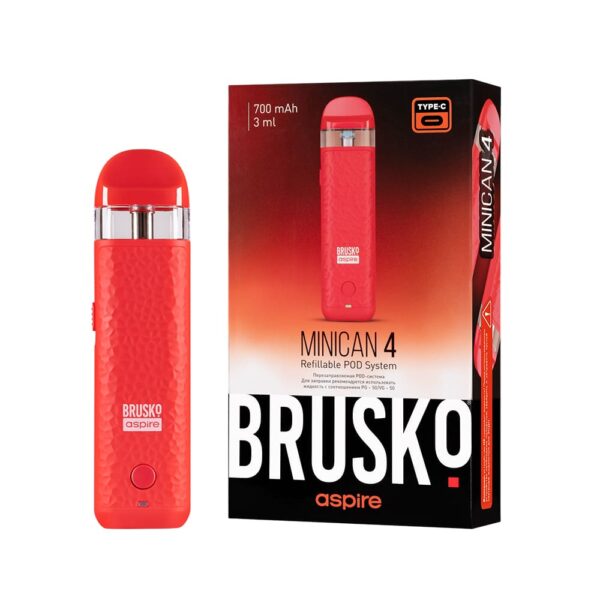 Brusko Minican 4 Pod 700mAh (Красный)