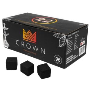 Уголь Crown кокосовый 22мм 1кг (96шт)