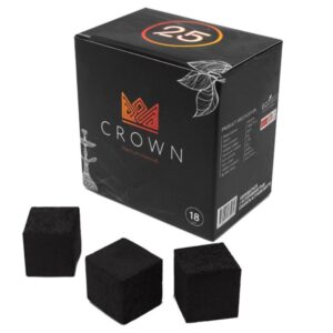 Уголь Crown кокосовый 25мм 250гр (18шт)