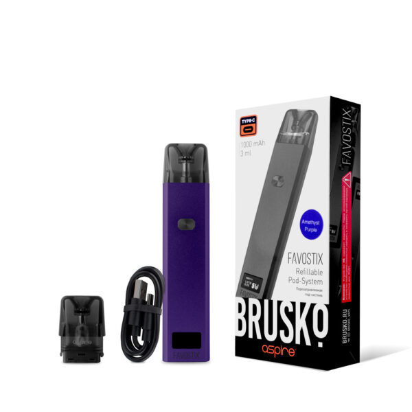 Brusko Favostix Pod 1000mAh (Фиолетовый)